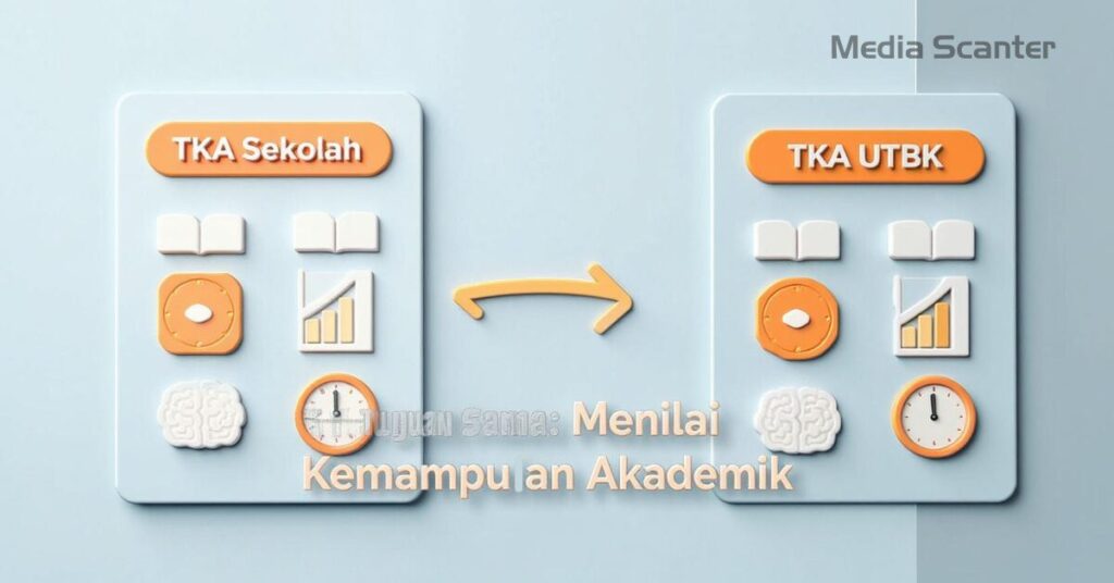 Perbandingan Soal TKA UTBK dan TKA Sekolah