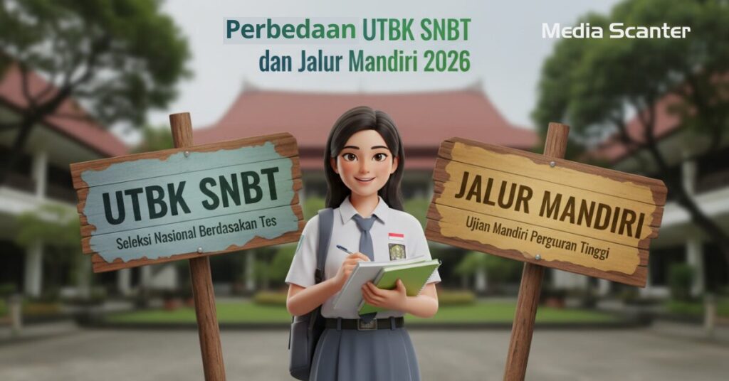 Perbedaan UTBK SNBT dan Jalur Mandiri 2026
