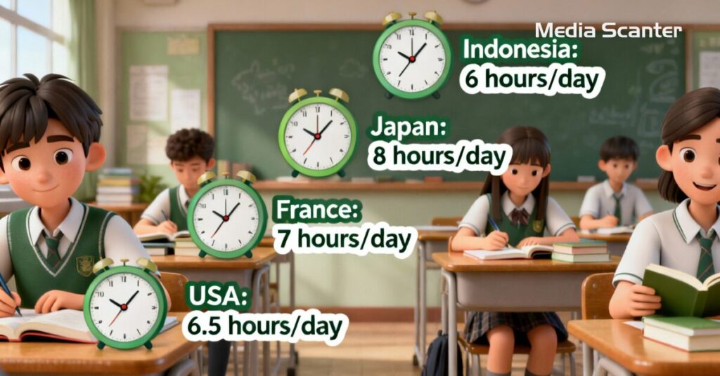 Fakta Unik Jam Sekolah Terpendek dan Terpanjang di Dunia
