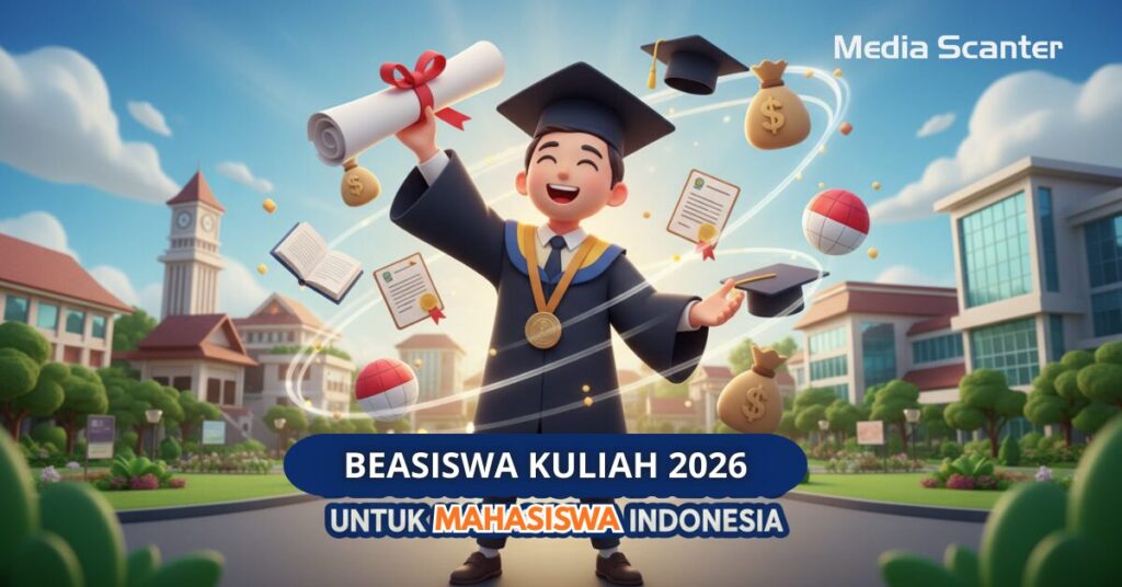 Beasiswa Kuliah 2026 untuk Mahasiswa Indonesia