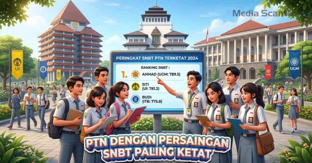 PTN dengan Persaingan SNBT Paling Ketat di Indonesia 2026