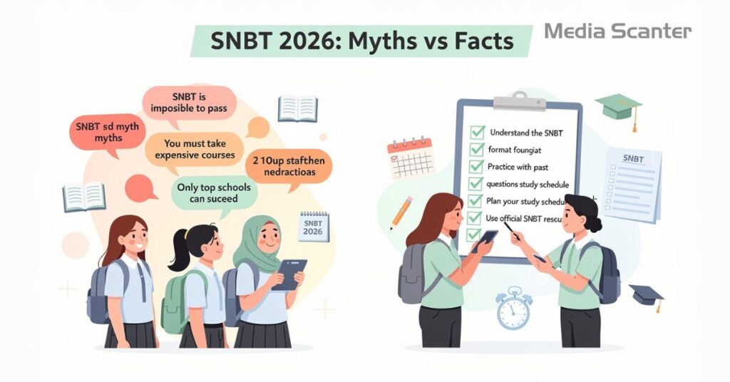 Mitos dan Fakta tentang SNBT 2026 yang Masih Banyak Dipercaya Siswa