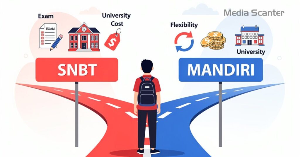 Perbandingan SNBT vs Jalur Mandiri 2026