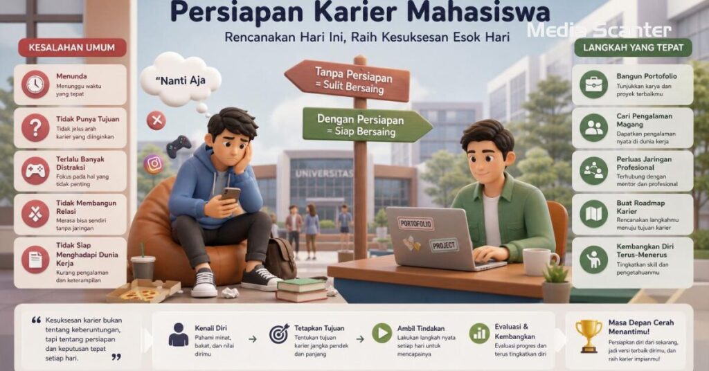 Kesalahan yang Sering Dilakukan Mahasiswa dalam Mempersiapkan Karier