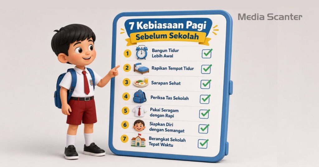 7 Kebiasaan Pagi yang Membantu Anak Lebih Siap Berangkat ke Sekolah