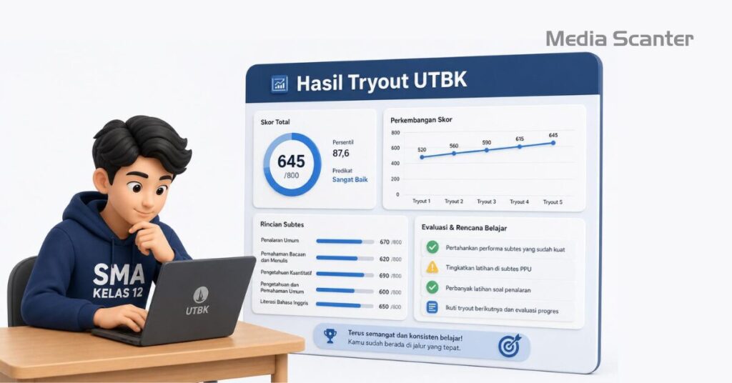 Cara Membaca Hasil Tryout UTBK agar Belajar Lebih Terarah
