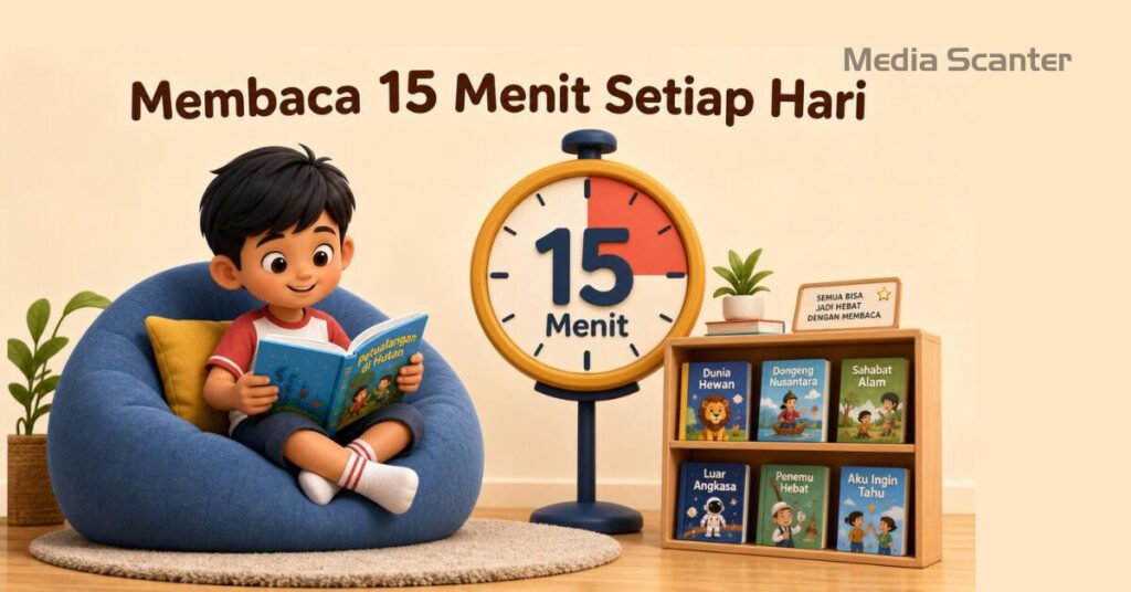 Cara Membangun Kebiasaan Membaca 15 Menit Setiap Hari pada Anak