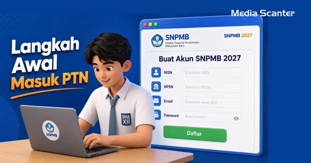 Cara Membuat Akun SNPMB 2027 untuk Siswa Kelas 12