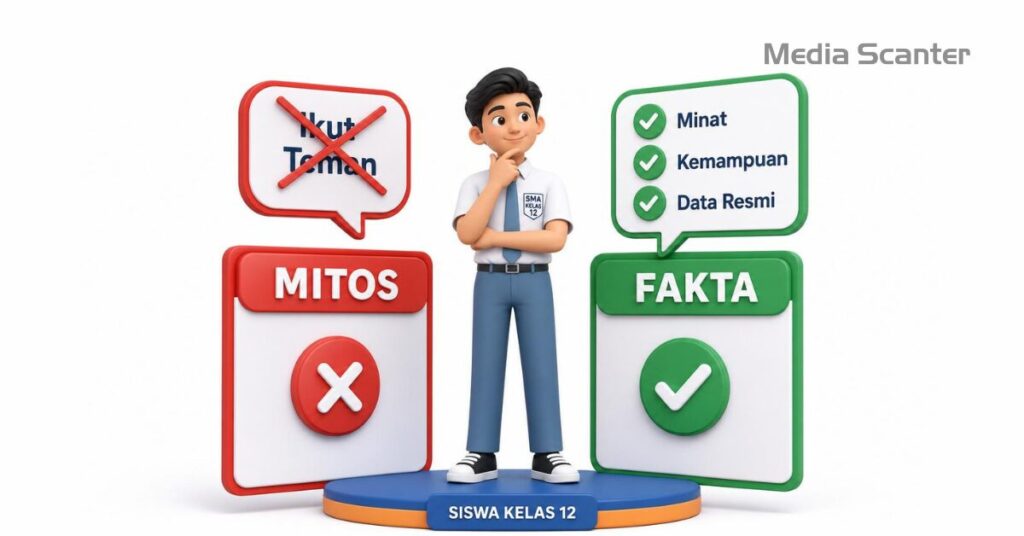 Mitos dan Fakta Seputar Memilih Jurusan Kuliah