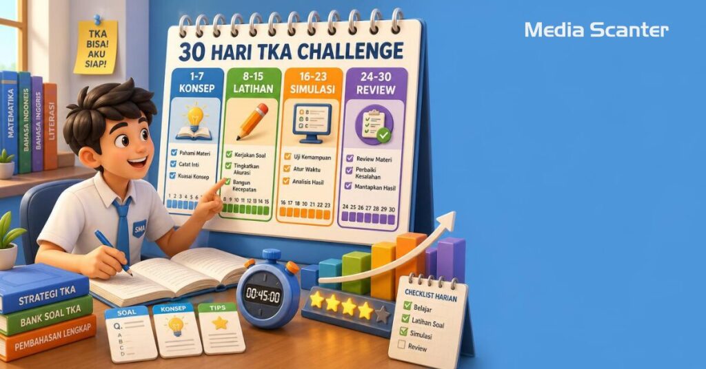 Cara Belajar TKA 30 Hari Sebelum Ujian