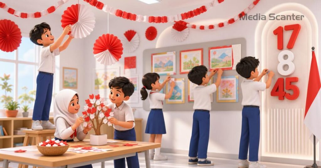 Ide Dekorasi Kelas Tema 17 Agustus yang Kreatif dan Mudah Dibuat